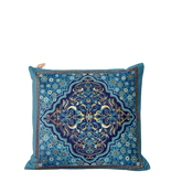 Timeless Azure Bright Blue with Intricate Cushion Pack of 2